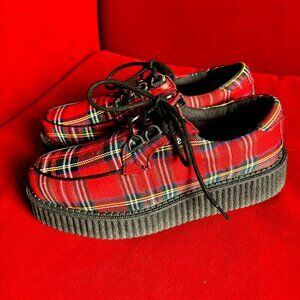 T.U.K. Red Tartan Anarchic Creeper